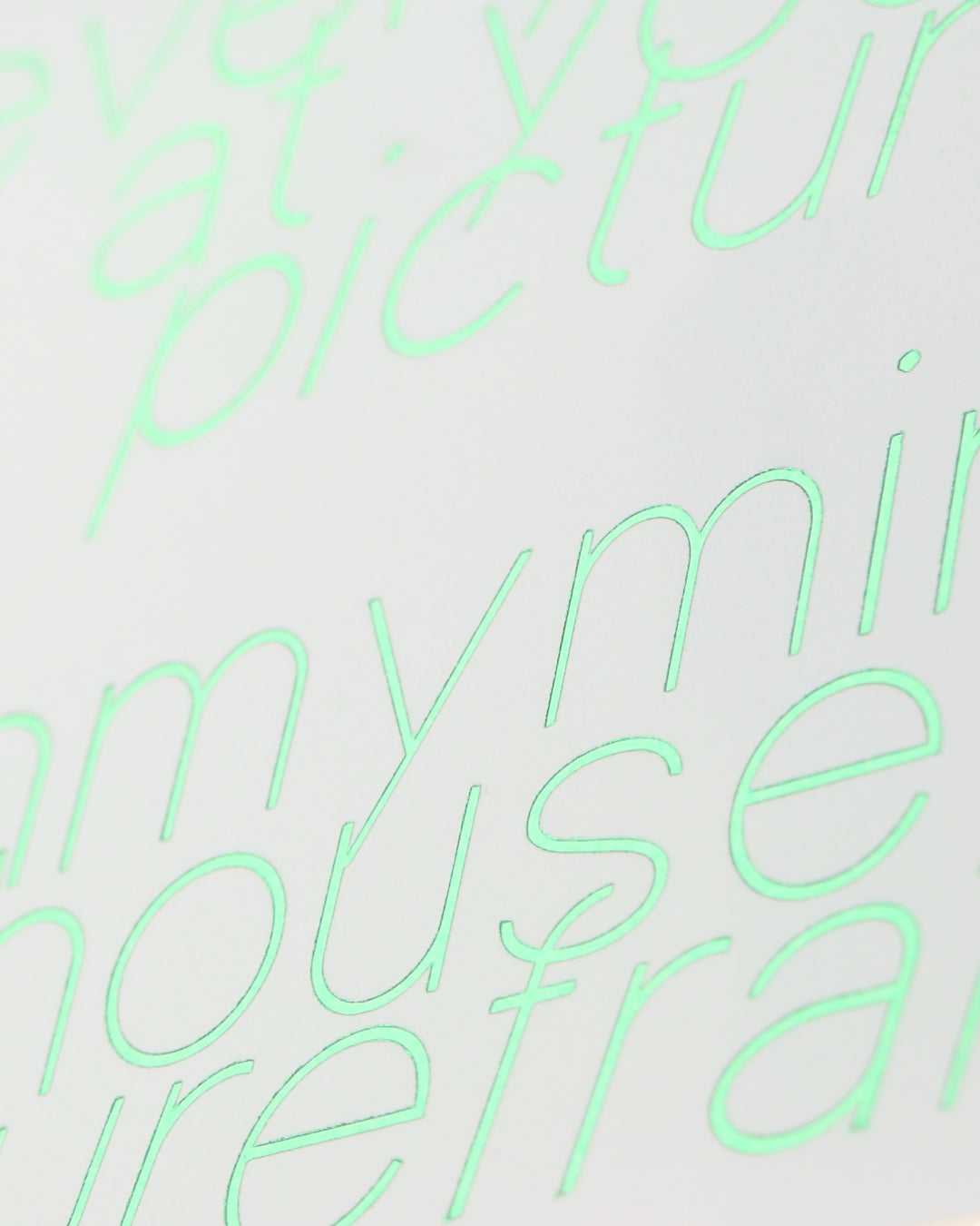 premium luxury romantic designer postcard greeting card mental health inspiration letterpress @say.still