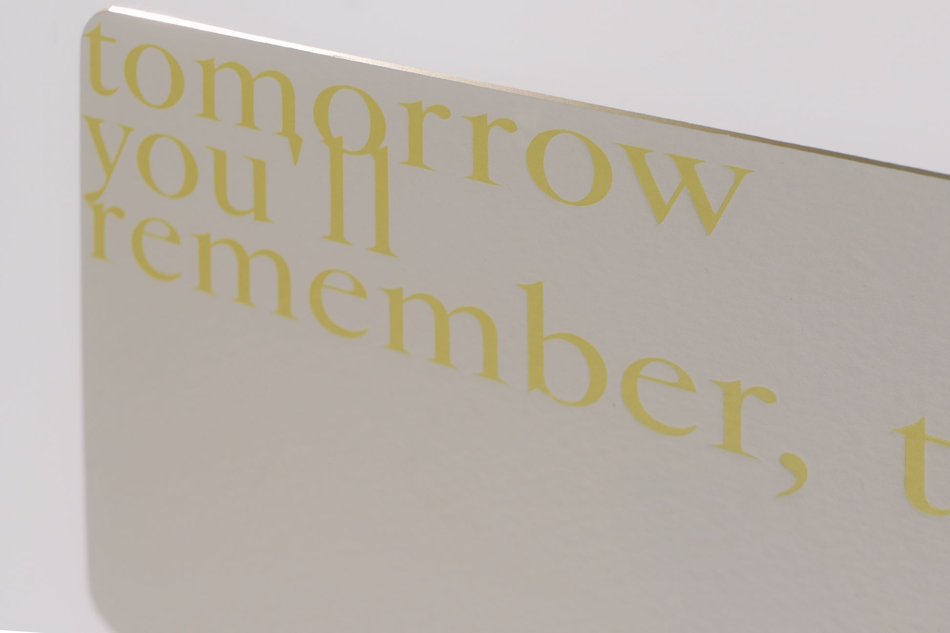 premium luxury designer postcard greeting card mental health inspiration letterpress @say.still